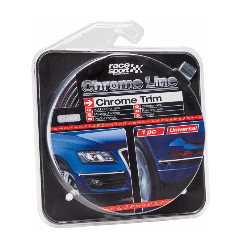 Βλησαρούλης Car Center - Διακοσμητικό Τριμ Χρωμίου "Racesport" 5 μέτρα χ 20mm