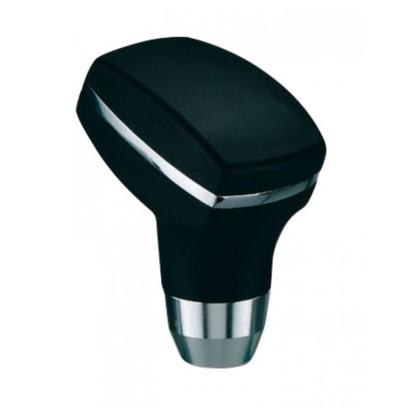 Βλησαρούλης Car Center - Πόμολο Λεβιέ Ταχυτήτων Universal Μαύρο/Νικελ Τετράγωνο Για Κανονική Όπισθεν 37115