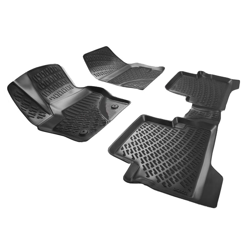 Βλησαρούλης Car Center - Πατάκια Σκαφάκια 3D Από Λάστιχο TPE Για Ford Kuga 2008-2012 Rizline 4 Τεμάχια Μαύρα