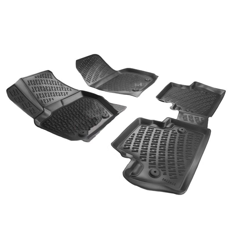 Βλησαρούλης Car Center - Πατάκια Σκαφάκια 3D Από Λάστιχο TPE Για Volvo S60 2010-/V60 2010-/V70 2010- Rizline 4 Τεμάχια Μαύρα
