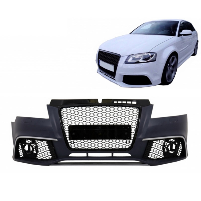 Βλησαρούλης Car Center - Μπροστινός Προφυλακτήρας Για Audi A3 8P 08-12 Facelift RS3 Look Με Μαύρη Μάσκα