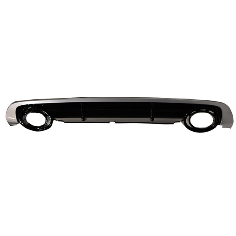 Βλησαρούλης Car Center - Diffuser Πίσω Προφυλακτήρα Για Audi A6 C6 Facelift 08-11 Sedan / Avant RS6 Look Με Μπούκες Μαύρο/ Ασημί Από Abs Πλαστικό