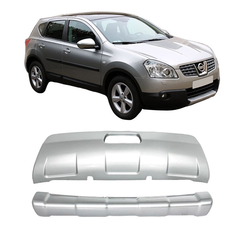 Βλησαρούλης Car Center - Skid Plates Προφυλακτήρων Off Road Package Για Nissan Qashqai J10 2007-2010 Ασημί 2 Τεμάχια