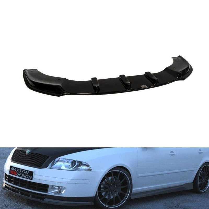 Βλησαρούλης Car Center - Μπροστινό Spoiler Για Skoda Octavia 2 (1Z) 04-09 Pre-facelift Με Standard Έκδοση Προφυλακτήρα Gloss Black Maxton Design 1 Τεμάχιο