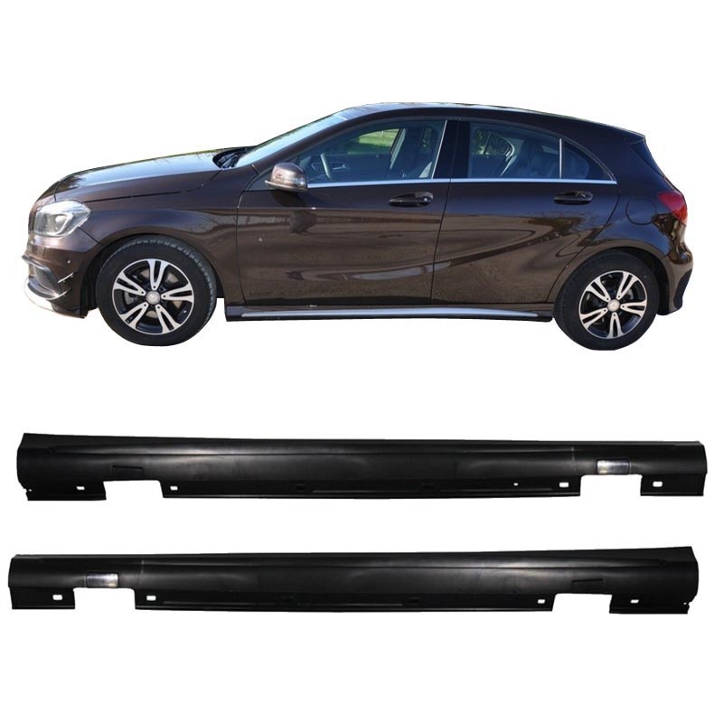 Βλησαρούλης Car Center - Πλαινά Μασπιέ Για Mercedes-Benz A-Class W176 12-18 Amg A45 Από Abs Πλαστικό 2 Τεμάχια