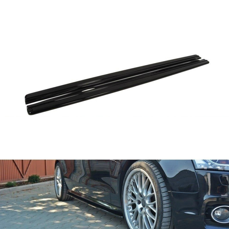 Βλησαρούλης Car Center - Πλαινά Μασπιέ Για Audi A5 8T 07-16 Μαύρο Γυαλιστερό Από Abs Πλαστικό 2 Τεμάχια