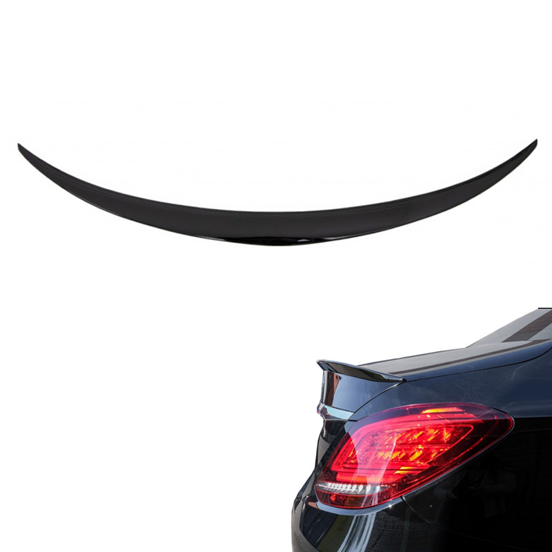 Βλησαρούλης Car Center - Αεροτομή Πορτ Παγκάζ Για Mercedes-Benz C-Class W205 Sedan 14-21 Amg look Lipspoiler Γυαλιστερό Μαύρο Από Abs Πλαστικό