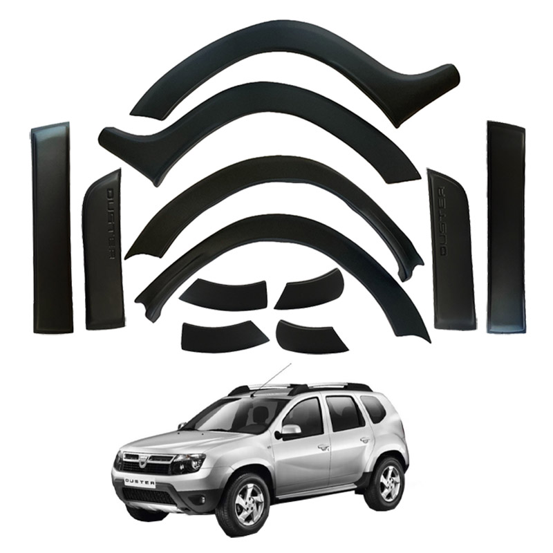 Βλησαρούλης Car Center - Πλαϊνά Φτερά Τροχών Για Dacia Duster 2010-2017 & Τριμ Πόρτας Σετ 12 Τεμαχίων
