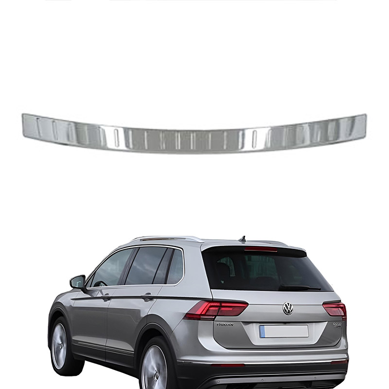 Βλησαρούλης Car Center - Προστατευτικό Πίσω Προφυλακτήρα Για Vw Tiguan II 15+ Από Ανοξείδωτο Ατσάλι (Steel)