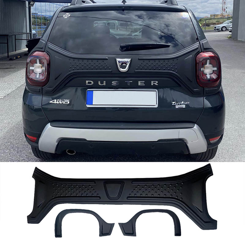 Βλησαρούλης Car Center - Καπάκι Πορτ Παγκαζ & Φρύδια Φαναριών Για Dacia Duster 2018+ Μαύρα Ματ 3 Τεμάχια