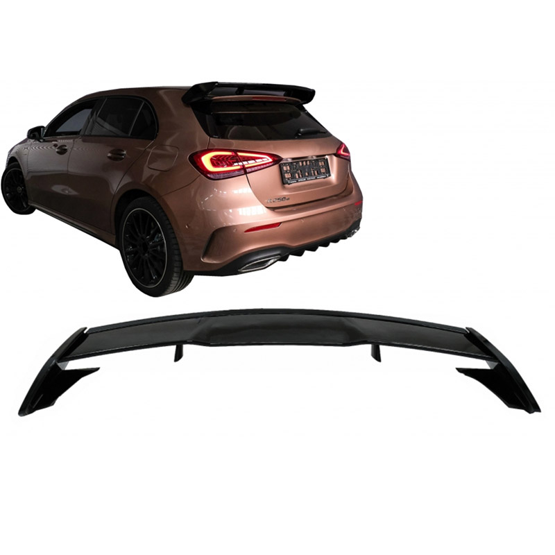 Βλησαρούλης Car Center - Αεροτομή Οροφής Για Mercedes-Benz A-Class W177 18+ 5D Hatchback Amg A45 Look Γυαλιστερή Μαύρη Από Abs Πλαστικό