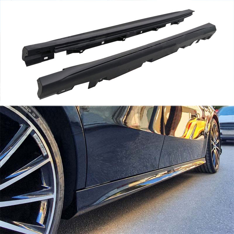Βλησαρούλης Car Center - Πλαινά Μασπιέ Για Mercedes-Benz A-Class W177 19+ Hatchback Amg Line Look Από Abs Πλαστικό 2 Τεμάχια