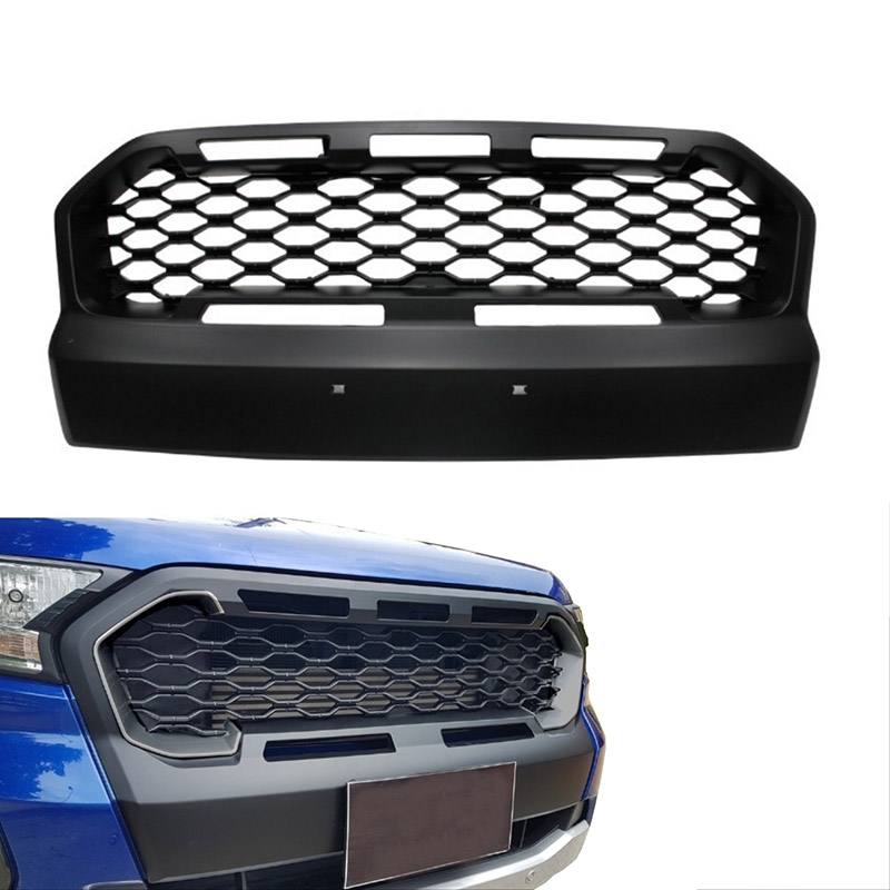 Βλησαρούλης Car Center - Μάσκα Για Ford Ranger T7 15-18 Μαύρο Ματ
