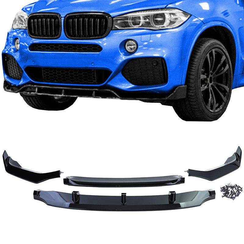 Βλησαρούλης Car Center - Μπροστινό Spoiler Για Bmw X5 F15 13-18 Γυαλιστερό Μαύρο M-Performance Look 4 Τεμάχια