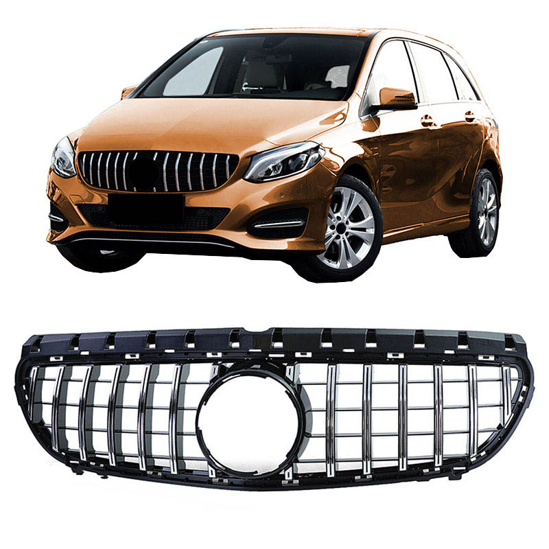 Βλησαρούλης Car Center - Μάσκα Για Mercedes-Benz B-Class W246 14-18 GT Amg Panamericana Look Μαύρο/Χρώμιο 1 Τεμάχιο
