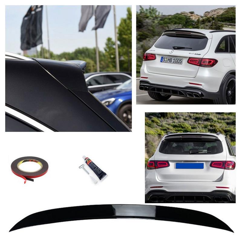 Βλησαρούλης Car Center - Αεροτομή Οροφής Για Mercedes-Benz GLC-Class X253 15+ Γυαλιστερή Μαύρη Από Abs Πλαστικό