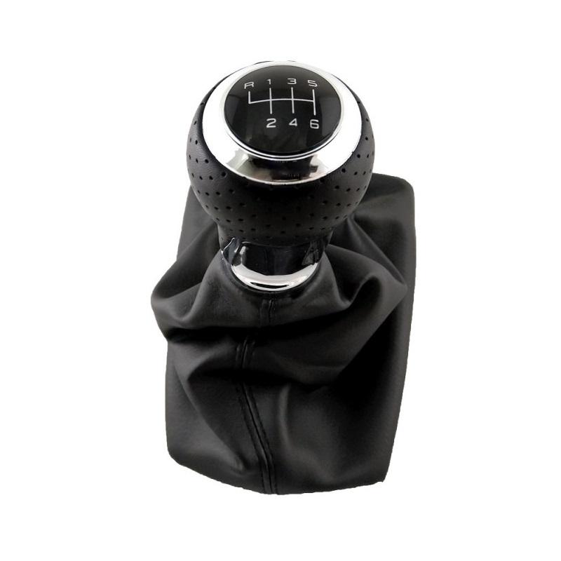 Βλησαρούλης Car Center - Πόμολο Λεβιέ Ταχυτήτων Με Φυσούνα Μαρκέ Μαύρο Για Audi A4 B6/B7 Με 6 Ταχύτητες New