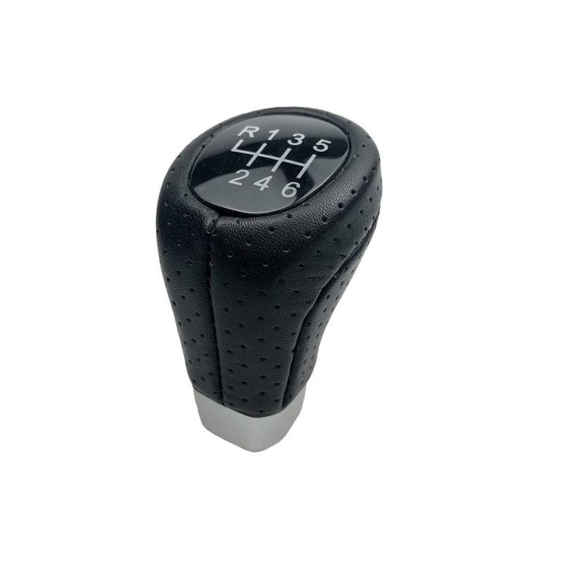 Βλησαρούλης Car Center - Πόμολο Λεβιέ Ταχυτήτων Για BMW Μαύρο / Ασημί Με 6 Ταχύτητες E90 Look