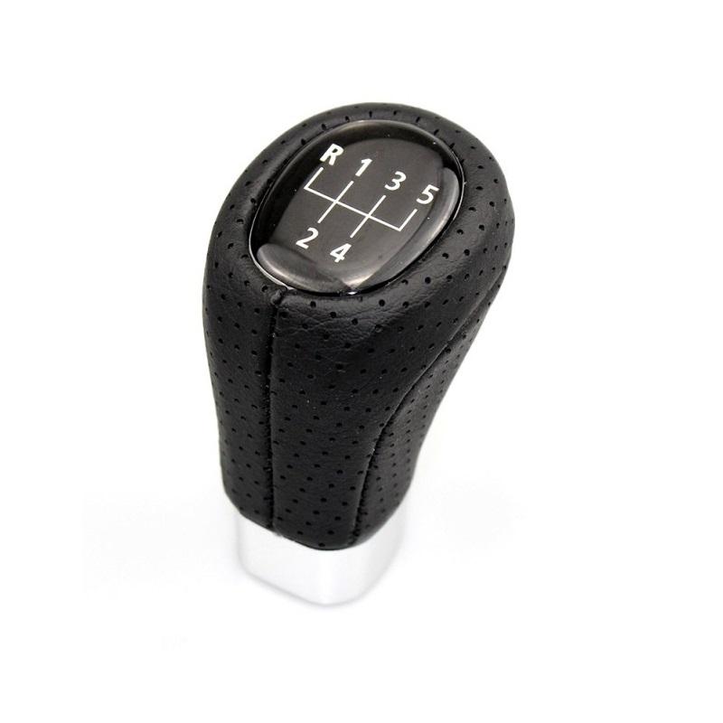 Βλησαρούλης Car Center - Πόμολο Λεβιέ Ταχυτήτων Για BMW Μαύρο / Ασημί Με 5 Ταχύτητες E90 Look