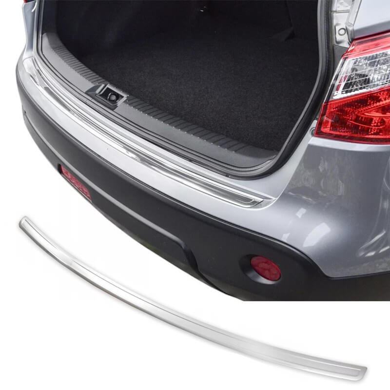 Βλησαρούλης Car Center - Προστατευτικό Πίσω Προφυλακτήρα Για Nissan Qashqai +2 07-13 Από Ανοξείδωτο Ατσάλι (Steel) Χρώμιο