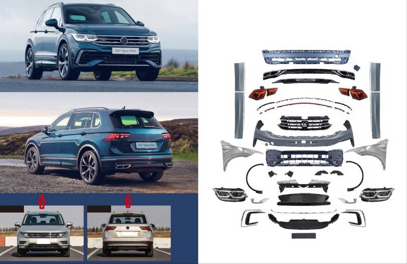 Βλησαρούλης Car Center - Body Kit Για VW Tiguan mk2 16-19 Conversion Σε Facelift 2020+ R-Line