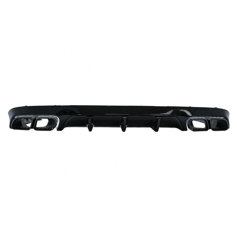 Βλησαρούλης Car Center - Diffuser Πίσω Προφυλακτήρα Για Mercedes-Benz E-Class C238 Coupe / A238 Cabrio 16-19 Amg 63 Look Με Μαύρες Μπούκες