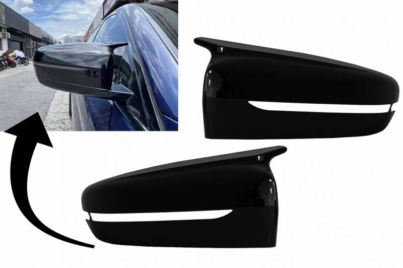 Βλησαρούλης Car Center - Καπάκια Καθρεφτών Για Bmw 3 Series G20 G21 G28 2017+ M4 Look Γυαλιστερό Μαύρο 2 Τεμάχια
