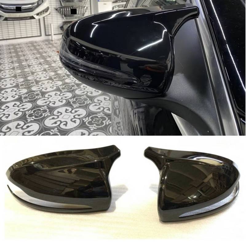 Βλησαρούλης Car Center - Καπάκια Καθρεφτών Για Mercedes-Benz C-Class W205 , E-Class W213 , S-Class W222 , GLC X253 M4 Look Γυαλιστερό Μαύρο 2 Τεμάχια