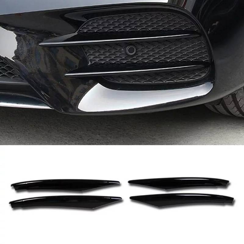 Βλησαρούλης Car Center - Τριμ Προφυλακτήρα Εμπρός Για Mercedes-Benz A-Class W177 19+ Μαύρο Γυαλιστερό Σετ 4 Τεμαχίων