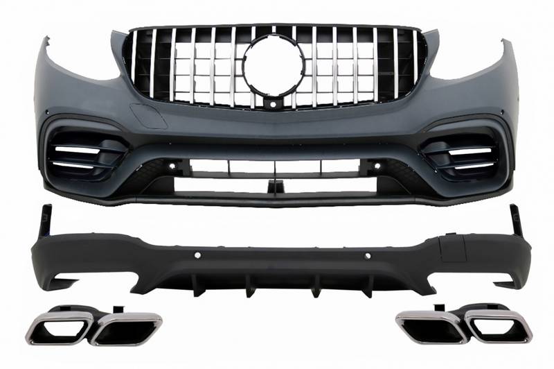 Βλησαρούλης Car Center - Body Kit Για Mercedes-Benz GLC SUV X253 2015-2019 Amg Line GLC63Amg Look Με Προφυλακτήρες, Μάσκα, Μπούκες