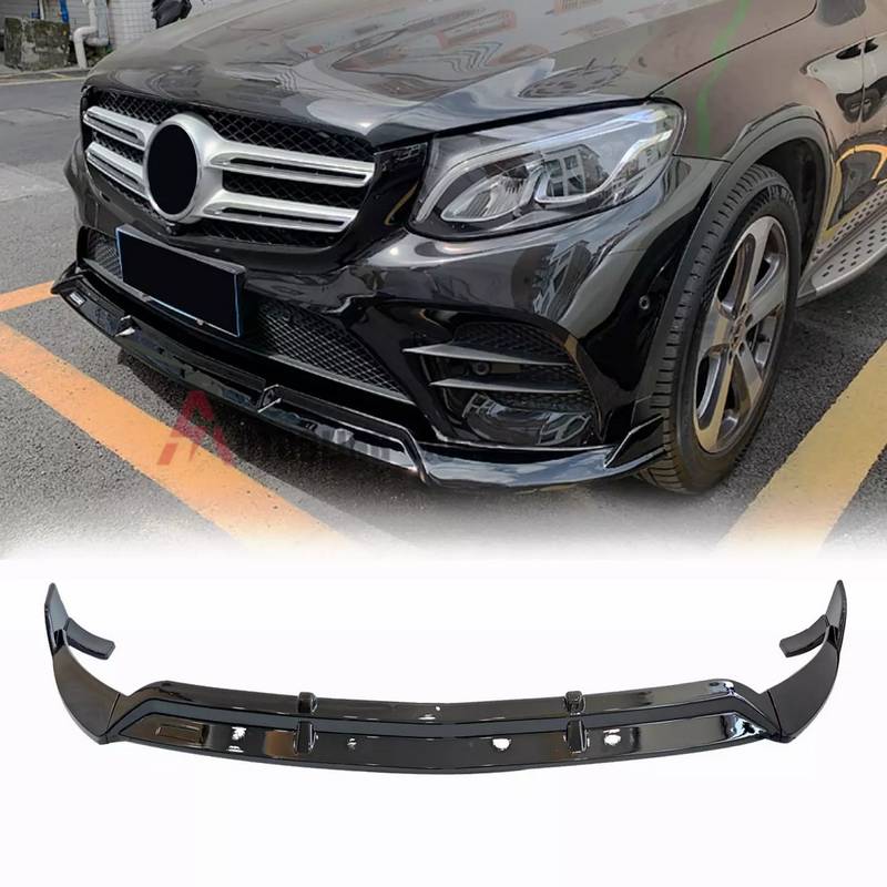Βλησαρούλης Car Center - Μπροστινό Spoiler Για Mercedes-Benz GLC C253/X253 (2016-2020) AMG-Line Μαύρο Γυαλιστερό 3 Τεμάχια