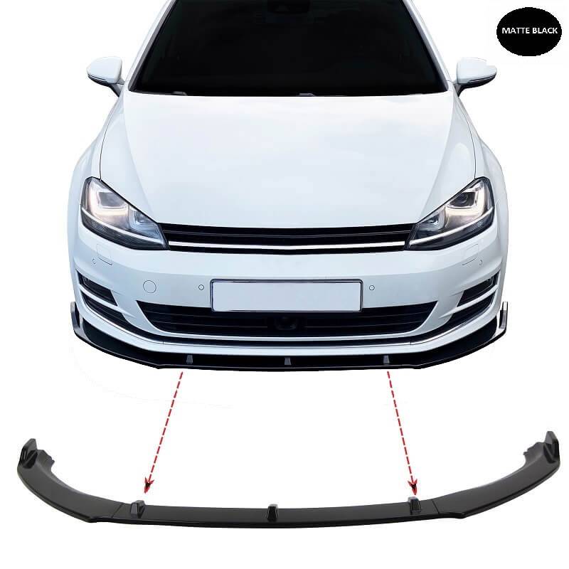 Βλησαρούλης Car Center - Μπροστινό Spoiler Για VW Golf VII (7) 12-20 Standard Έκδοση Matt Black 3 Τεμάχια
