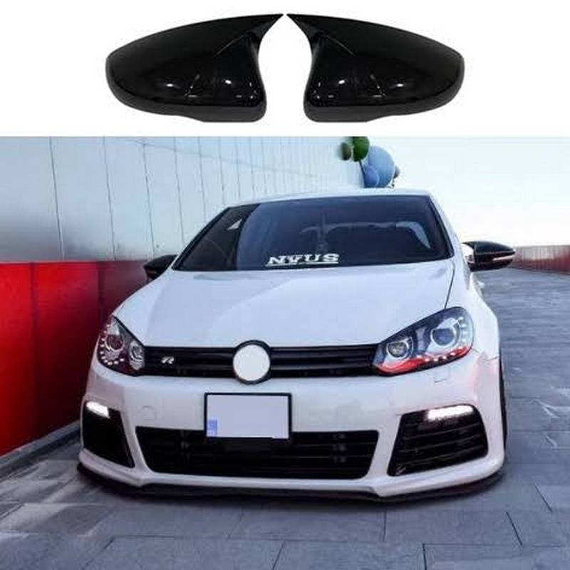 Βλησαρούλης Car Center - Καπάκια Καθρεφτών Για VW Golf VI (6) 08-12, Touran 10-15 M4 Look Μαύρο Γυαλιστερό 2 Τεμάχια