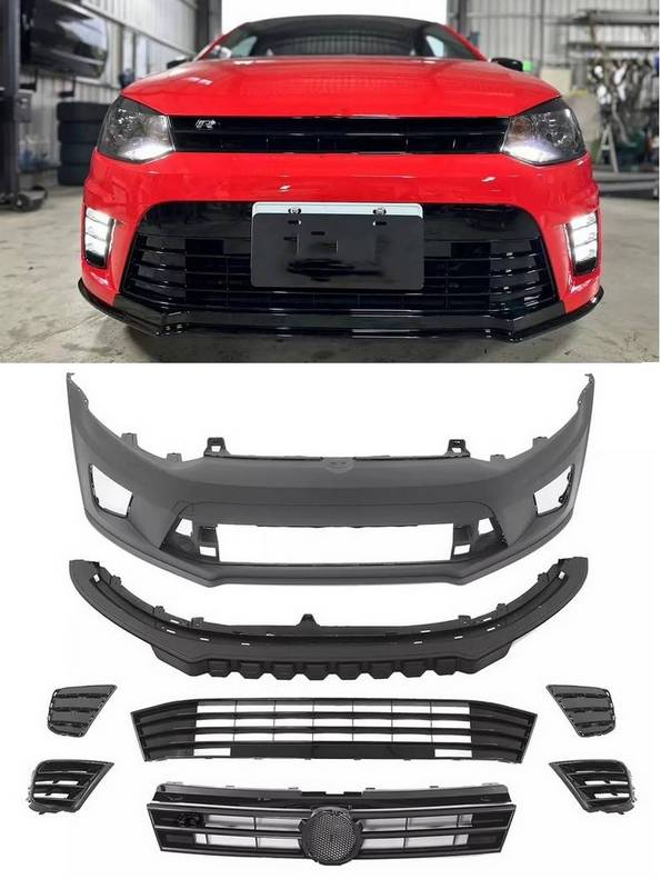 Βλησαρούλης Car Center - Μπροστινός Προφυλακτήρας Για VW Polo 6R (2009-2017) WRC Look Με Μάσκα