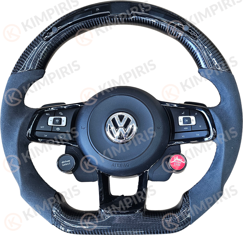 Βλησαρούλης Car Center - Τιμόνι Αυτοκινήτου για Volkswagen μαρκέ (Full Led Alcantara Edition)