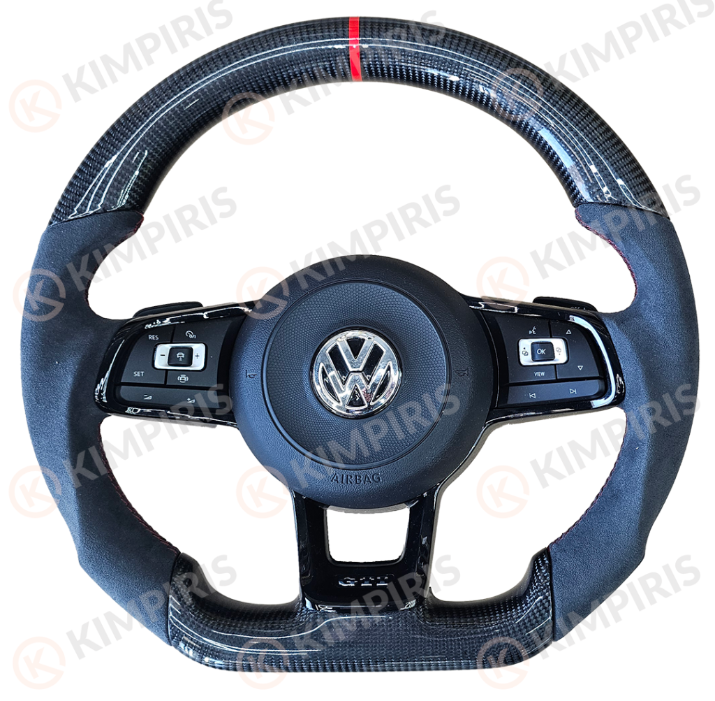 Βλησαρούλης Car Center - Τιμόνι Αυτοκινήτου για Volkswagen μαρκέ (Red Edition)