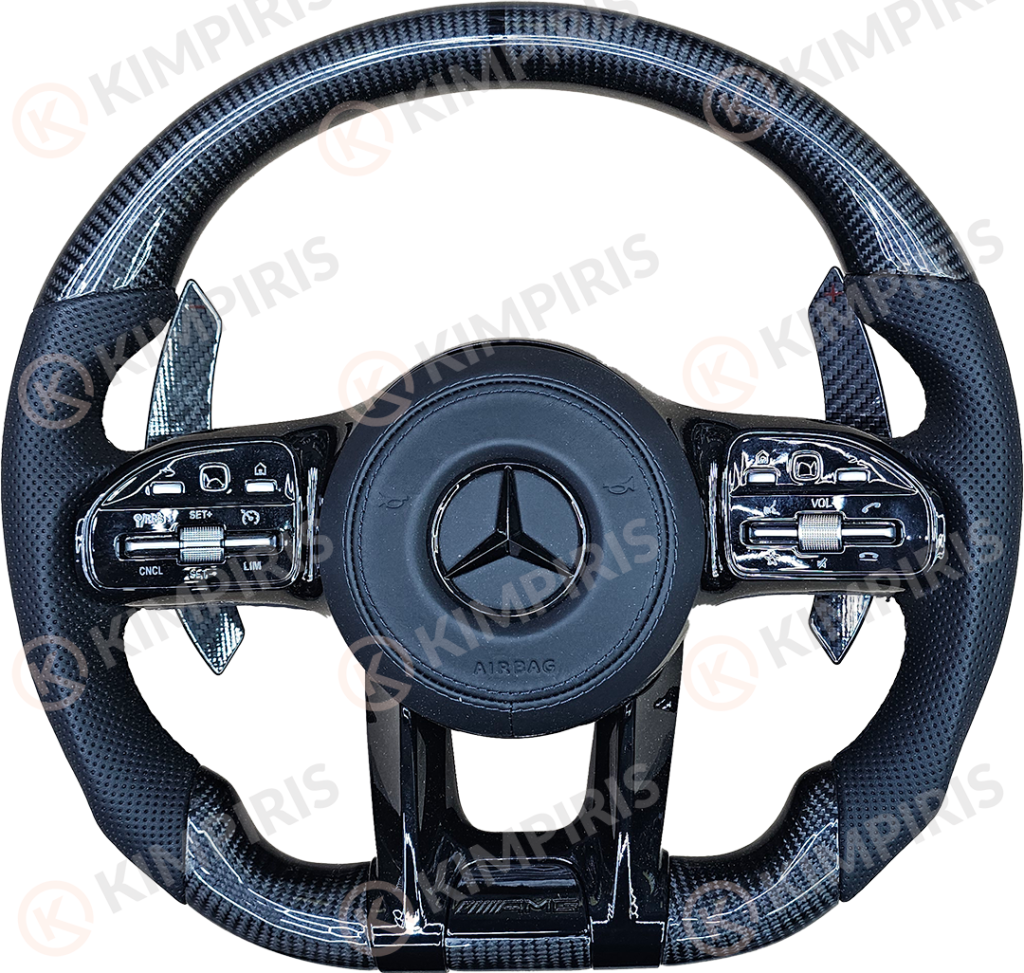Βλησαρούλης Car Center - Τιμόνι Αυτοκινήτου για Mercedes-Benz μαρκέ (Black Long Paddles)