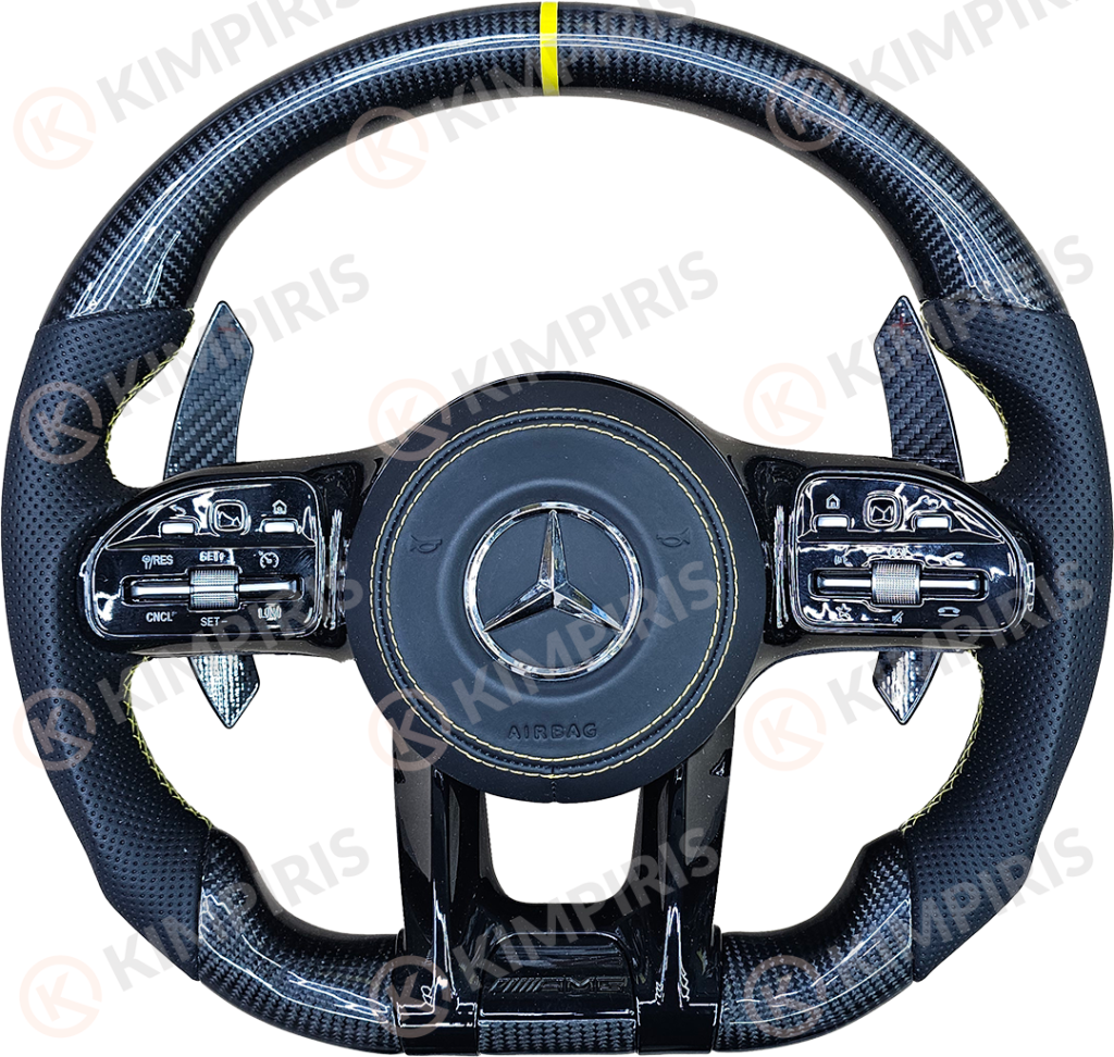 Βλησαρούλης Car Center - Τιμόνι Αυτοκινήτου για Mercedes-Benz μαρκέ (Black and Yellow Edition)
