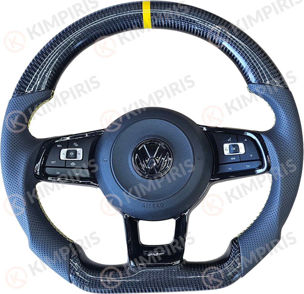 Βλησαρούλης Car Center - Τιμόνι Αυτοκινήτου για Volkswagen μαρκέ (Black And Yellow Edition)