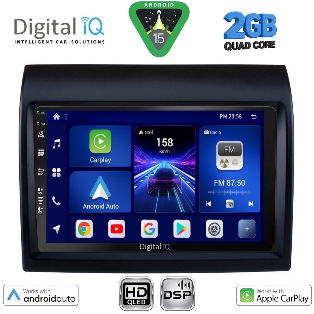 Βλησαρούλης Car Center - DIGITAL IQ BXC 3141_CPAA (9inc) MULTIMEDIA TABLET for FIAT DUCATO – CITROEN JUMPER – PEUGEOT BOXER mod. 2011-2021