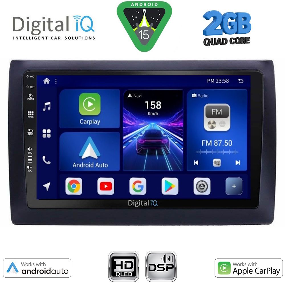 Βλησαρούλης Car Center - DIGITAL IQ BXC 3145_CPAA (9inc) MULTIMEDIA TABLET for FIAT STILO mod. 2001-2007