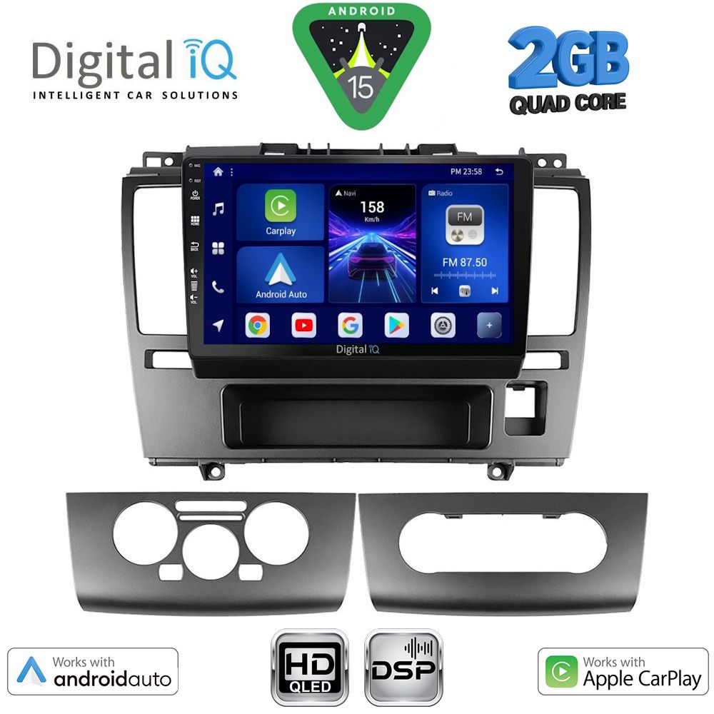 Βλησαρούλης Car Center - DIGITAL IQ BXC 3465_CPAA (9inc) MULTIMEDIA TABLET for NISSAN TIDA mod. 2004>