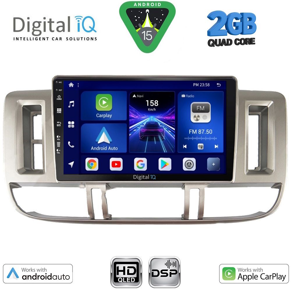 Βλησαρούλης Car Center - DIGITAL IQ BXC 3474_CPAA (9inc) MULTIMEDIA TABLET for NISSAN XTRAIL mod. 2000-2004