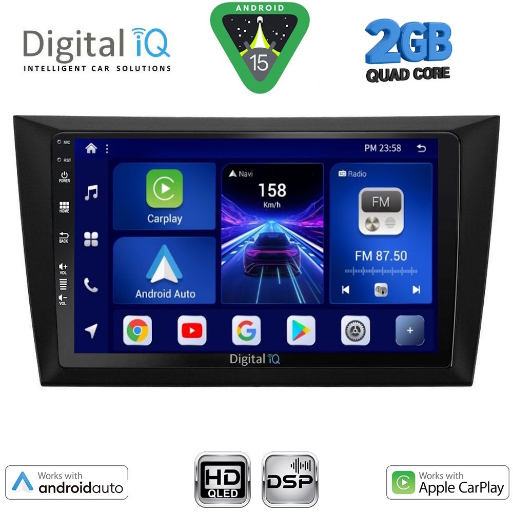 Βλησαρούλης Car Center - DIGITAL IQ BXC 3746_CPAA (9inc) MULTIMEDIA TABLET for  GOLF 6 mod. 2009-2012