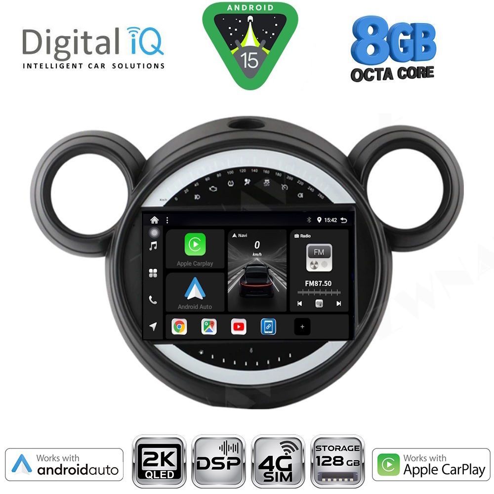 Βλησαρούλης Car Center - DIGITAL IQ BXF 11065_CPAA (9inc) MULTIMEDIA TABLET for MINI COUNTRYMAN (R60) mod. 2010-2016 - PACEMAN (R61) mod. 2013-2016