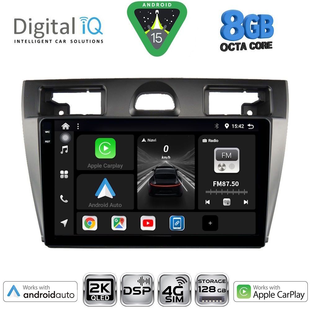 Βλησαρούλης Car Center - DIGITAL IQ BXF 11153_CPAA (9inc) MULTIMEDIA TABLET for FORD FIESTA mod. 2005-2008