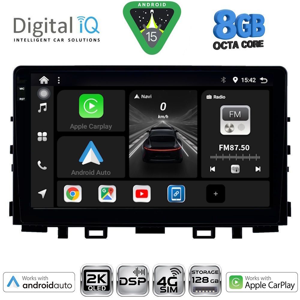 Βλησαρούλης Car Center - DIGITAL IQ BXF 11316_CPAA (9inc) MULTIMEDIA TABLET for KIA RIO mod. 2018> – STONIC mod. 2017>