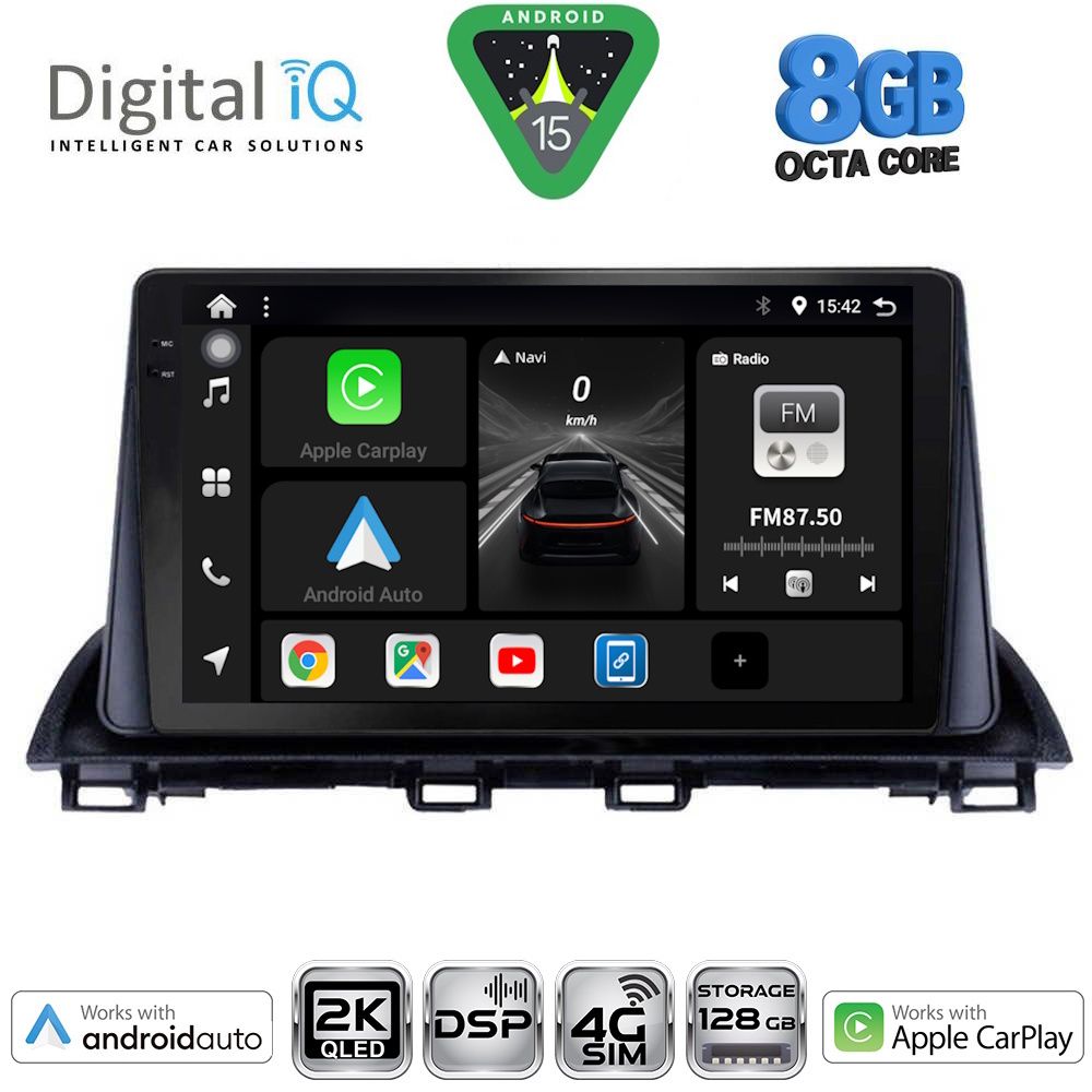 Βλησαρούλης Car Center - DIGITAL IQ BXF 11367_CPAA (9inc) MULTIMEDIA TABLET for MAZDA 3 mod. 2014-2019