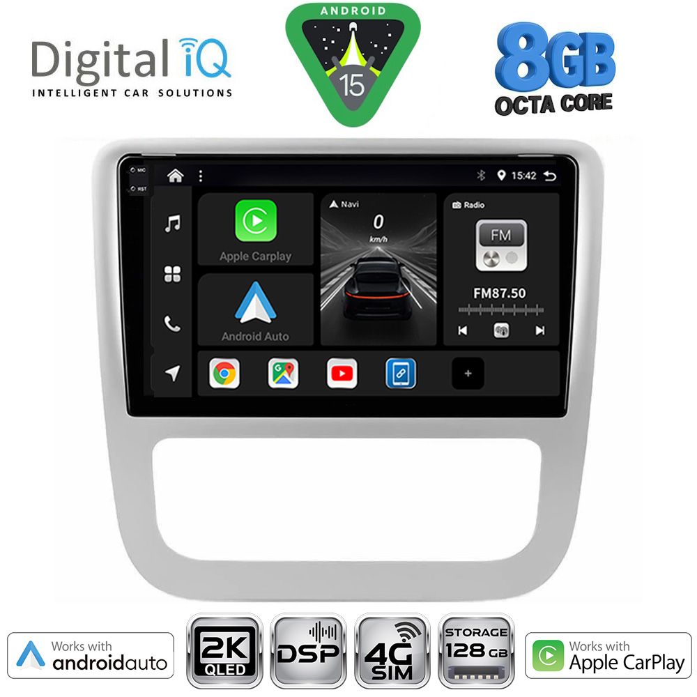 Βλησαρούλης Car Center - DIGITAL IQ BXF 11751_CPAA CLIMA (9inc) MULTIMEDIA TABLET for VW EOS mod. 2006> - SCIROCCO mod. 2011-2014