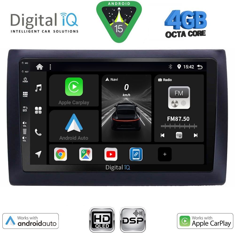 Βλησαρούλης Car Center - DIGITAL IQ BXF 6145_CPAA (9inc) MULTIMEDIA TABLET for FIAT STILO mod. 2001-2007